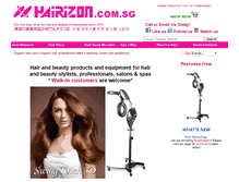 Tablet Screenshot of hairizon.com.sg